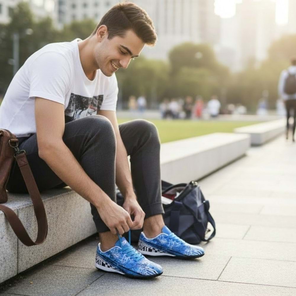 M.P Erkek Halı Saha Ayakkabısı 6606 - Mavi - 42