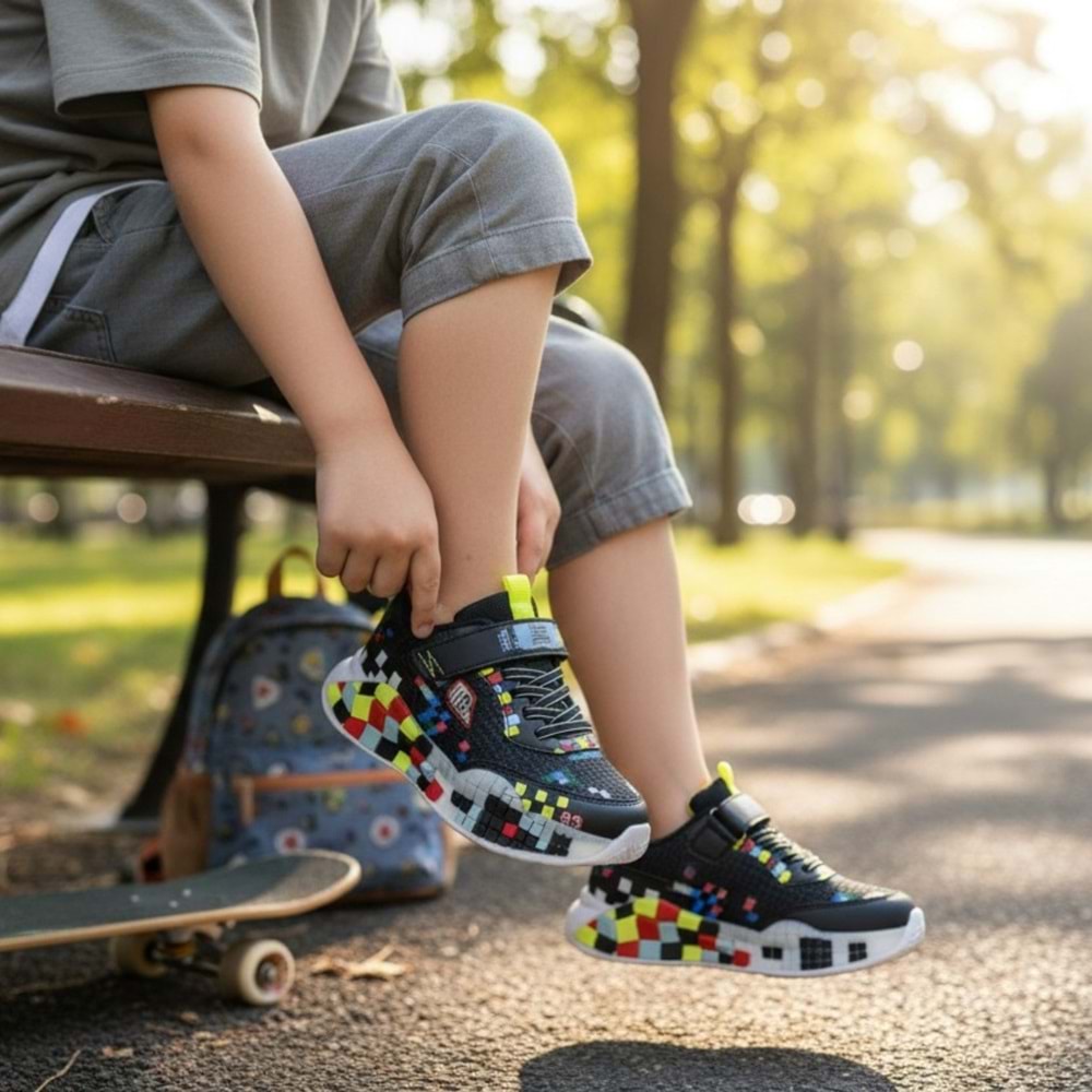 B3 Craft Çocuk Spor Ayakkabı SR3609 - Siyah - 33