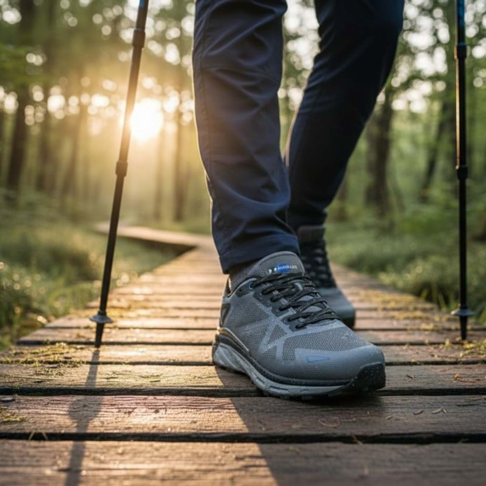 M.P Erkek Water Resistans Trekking Spor Ayakkabı 6108 - Gri - 42