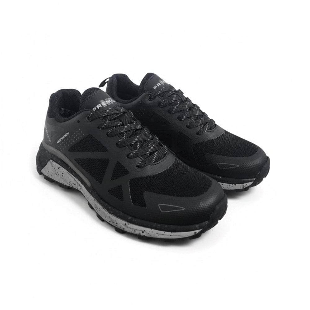 M.P Erkek Water Resistans Trekking Spor Ayakkabı SG6108 - Siyah-Gri - 43