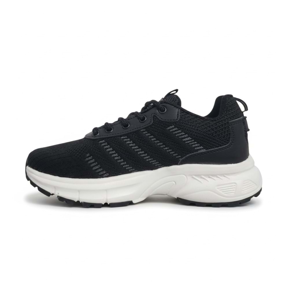 M.P Unisex Örgü Spor Ayakkabı 251-2301 - Siyah-Beyaz - 40