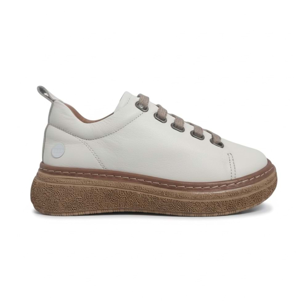 Kadın Deri Casual Günlük Ayakkabı 7750-LX - Krem - 37