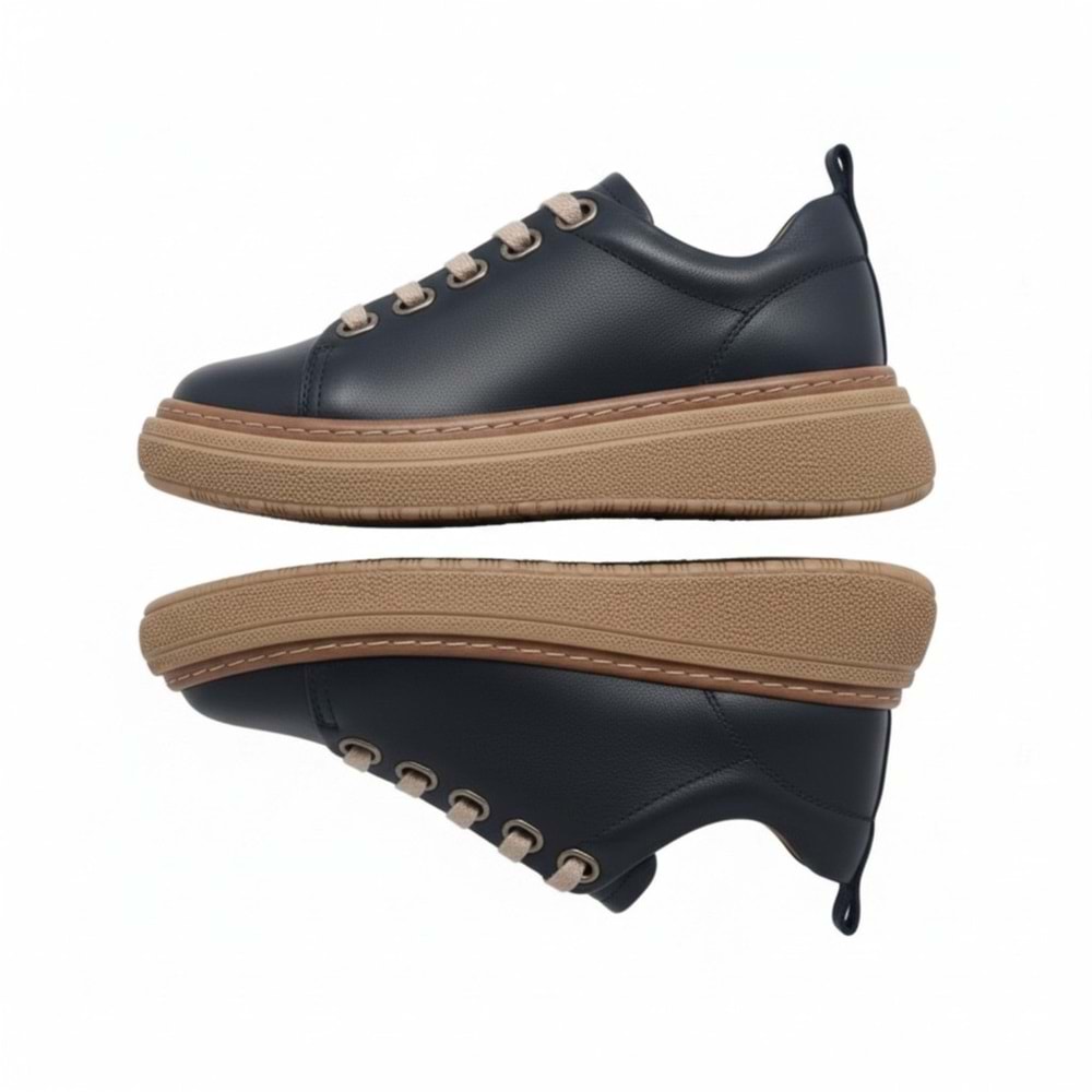 Kadın Deri Casual Günlük Ayakkabı 26YA-7750-LX - Siyah - 38