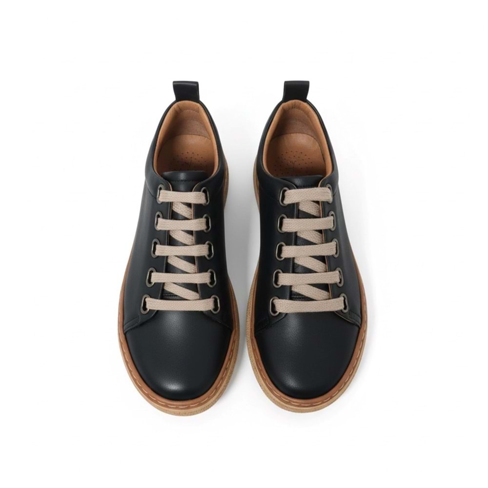 Kadın Deri Casual Günlük Ayakkabı 26YA-7750-LX - Siyah - 38