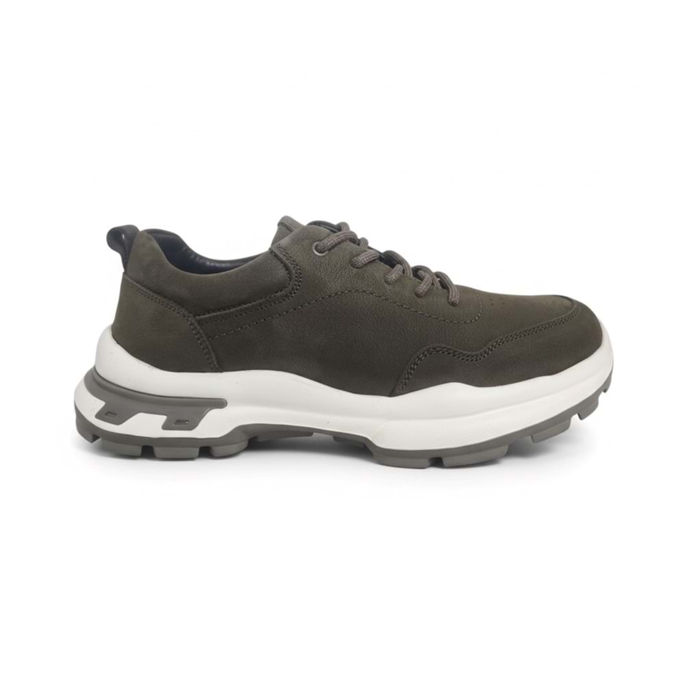 Erkek Deri Rahat Casual Ayakkabı SY261039 - Su Yeşili - 42