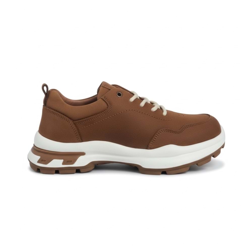 Erkek Nubuk Deri Rahat Casual Ayakkabı TN261039 - Taba - 42