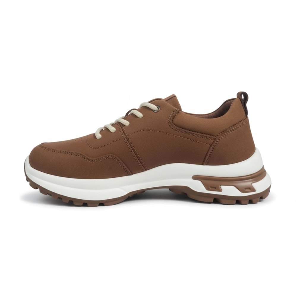 Erkek Nubuk Deri Rahat Casual Ayakkabı TN261039 - Taba - 42