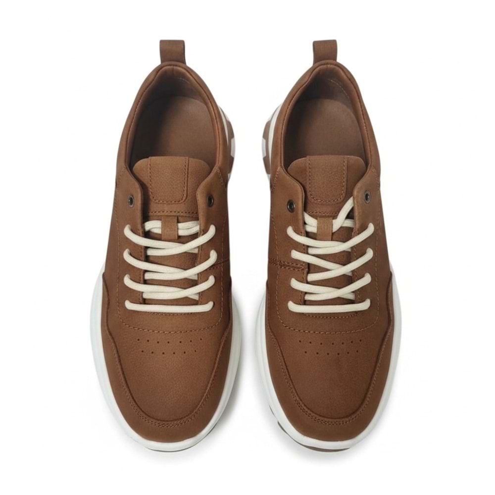 Erkek Nubuk Deri Rahat Casual Ayakkabı TN261039 - Taba - 42