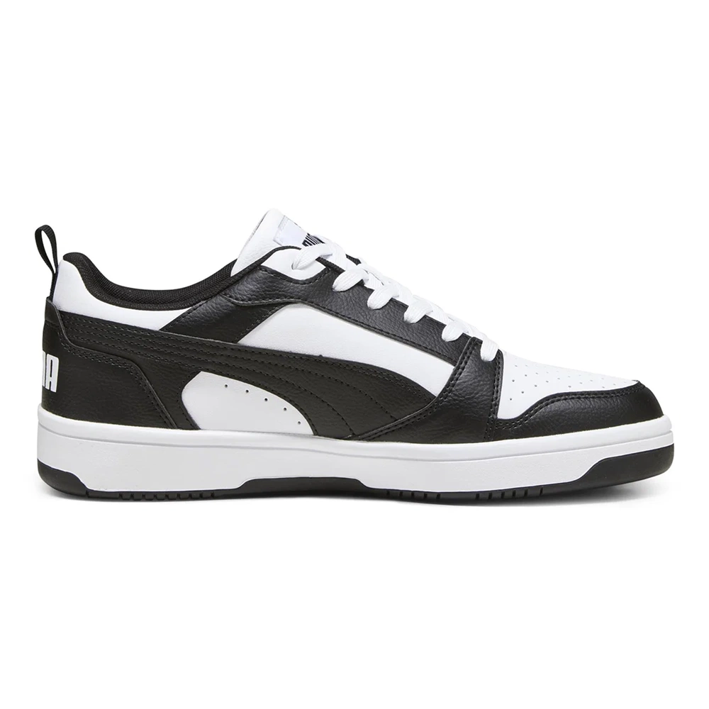 Puma Rebound V6 Low Erkek Spor Ayakkabı 40638801 - Siyah-Beyaz - 41