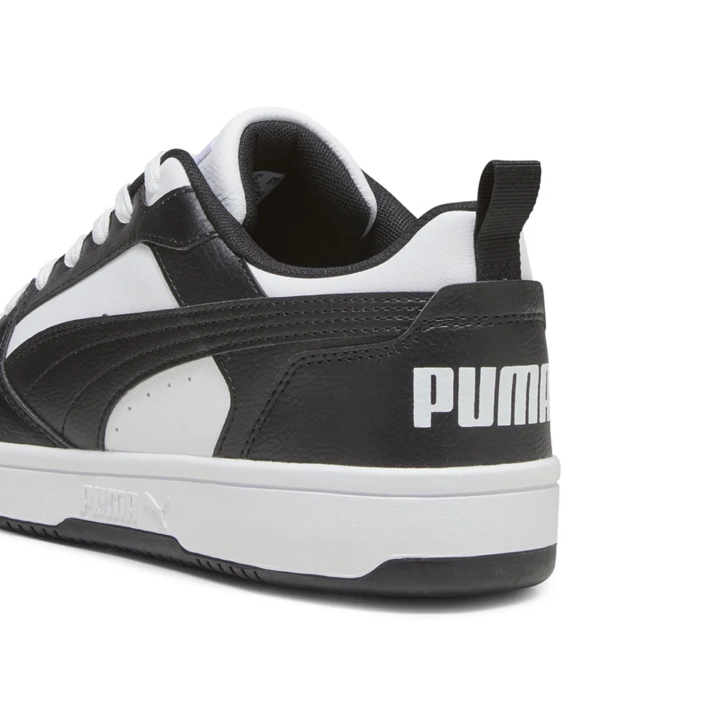 Puma Rebound V6 Low Erkek Spor Ayakkabı 40638801 - Siyah-Beyaz - 41