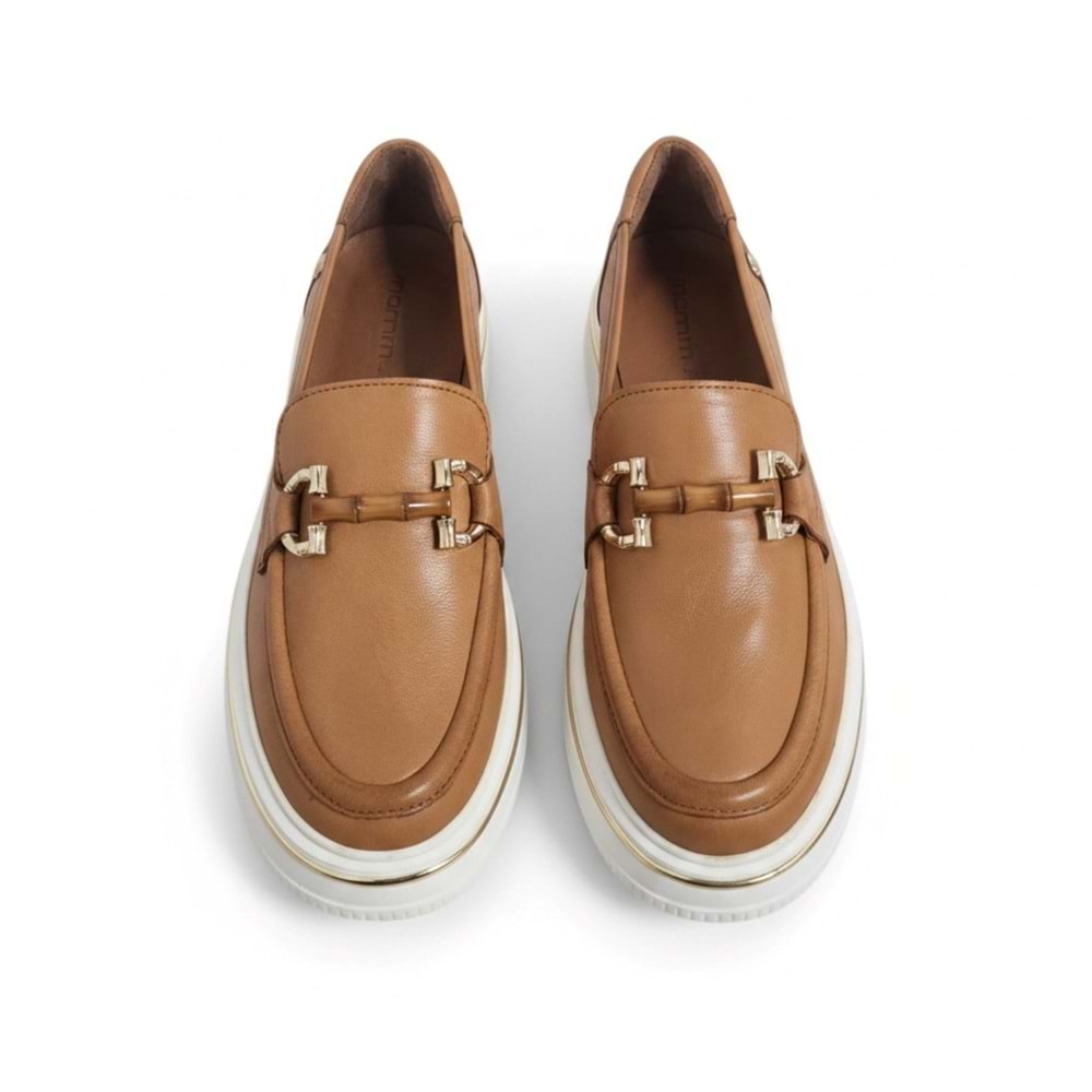 Mammamia Kadın Deri Casual Ayakkabı T3960 - Taba - 37