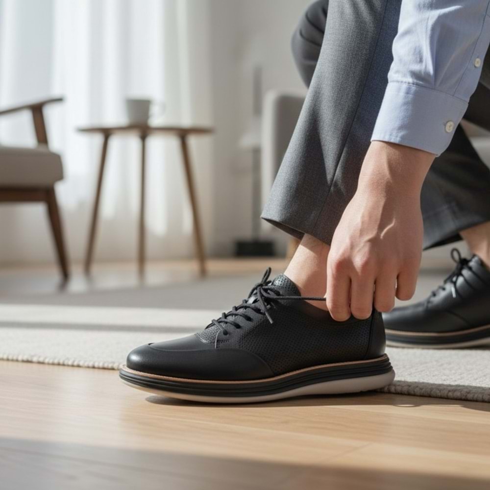 Erkek Deri Günlük Ayakkabı Ultra Eva 5043 - Siyah - 41