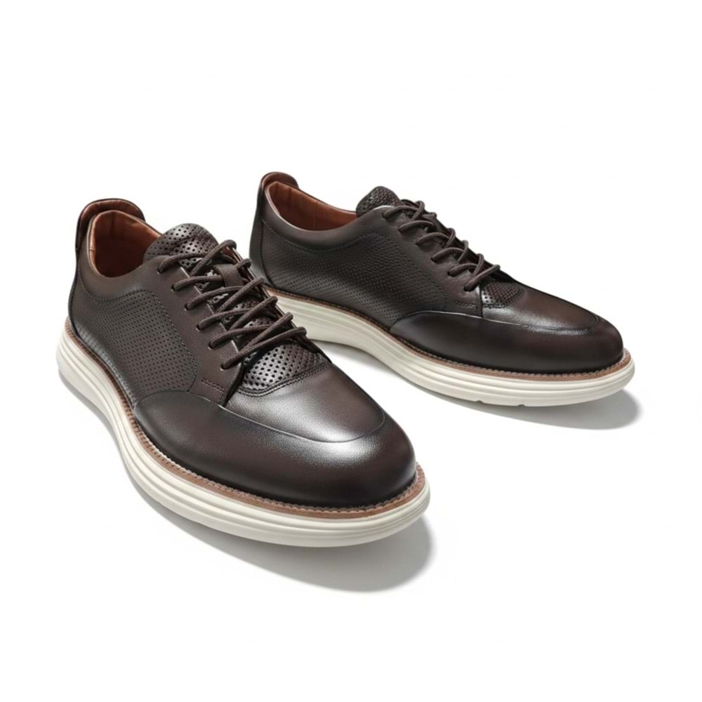 Erkek Deri Günlük Ayakkabı Ultra Eva K-5043 - Kahve - 41