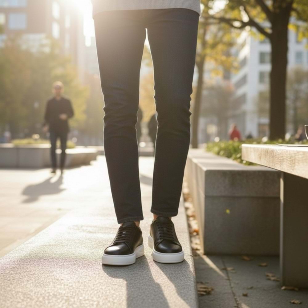 Nordhan Erkek Deri Günlük Rahat Ayakkabı 16330 - Siyah - 41