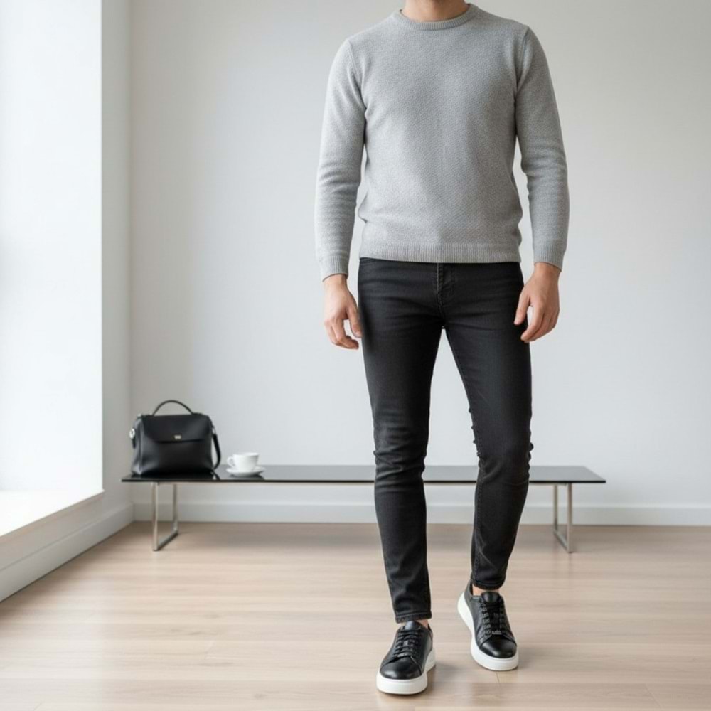 Nordhan Erkek Deri Günlük Rahat Ayakkabı 16400 - Siyah - 41