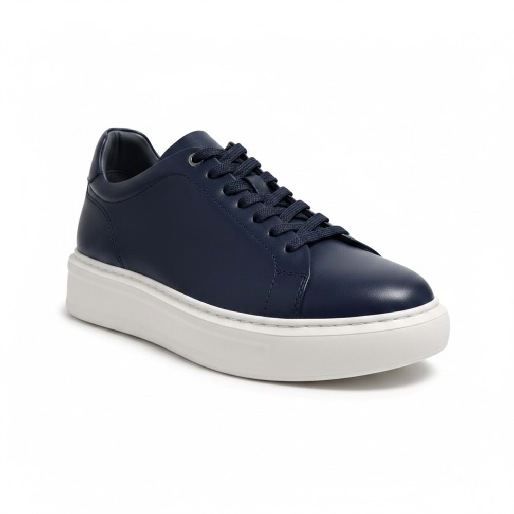 Erkek Deri Comfort Casual Ayakkabı L-18661 - Lacivert - 42