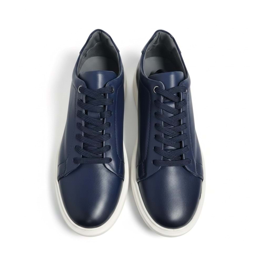 Erkek Deri Comfort Casual Ayakkabı L-18661 - Lacivert - 42