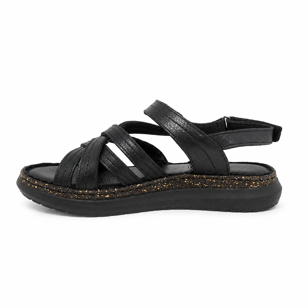 Mammamia Kadın Deri Sandalet S2740-LX - Siyah - 38