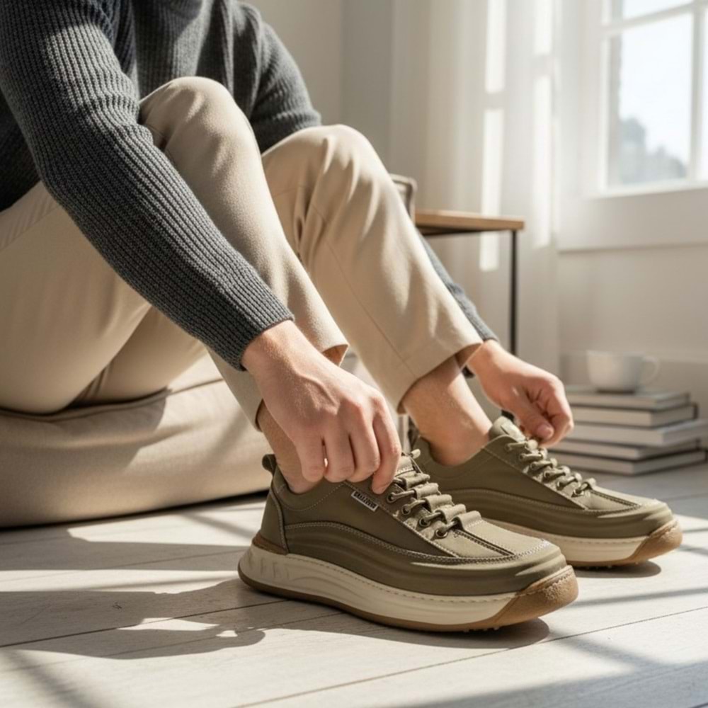 Bulldozer Erkek Comfort Günlük Ayakkabı H-261437 - Haki - 44