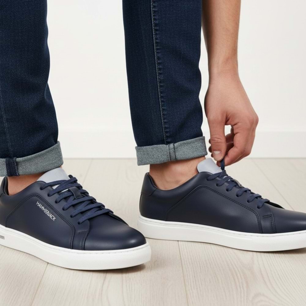 Erkek Deri Casual Ayakkabı 26031 - Lacivert - 40