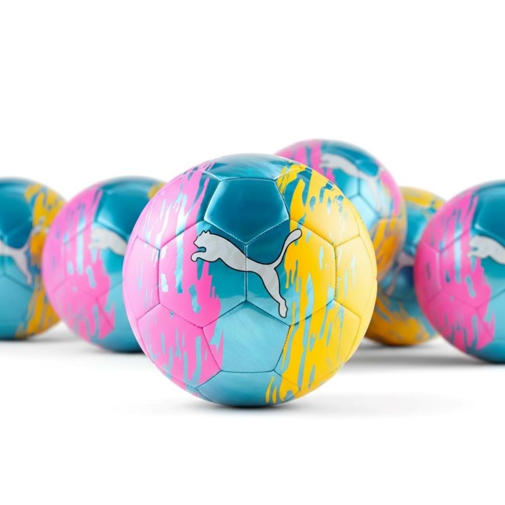 Puma Graphic Futbol Topu No:5 08510001 - Renkli - 5 NUMARA