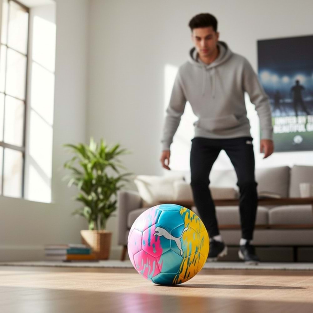 Puma Graphic Futbol Topu No:5 08510001 - Renkli - 5 NUMARA