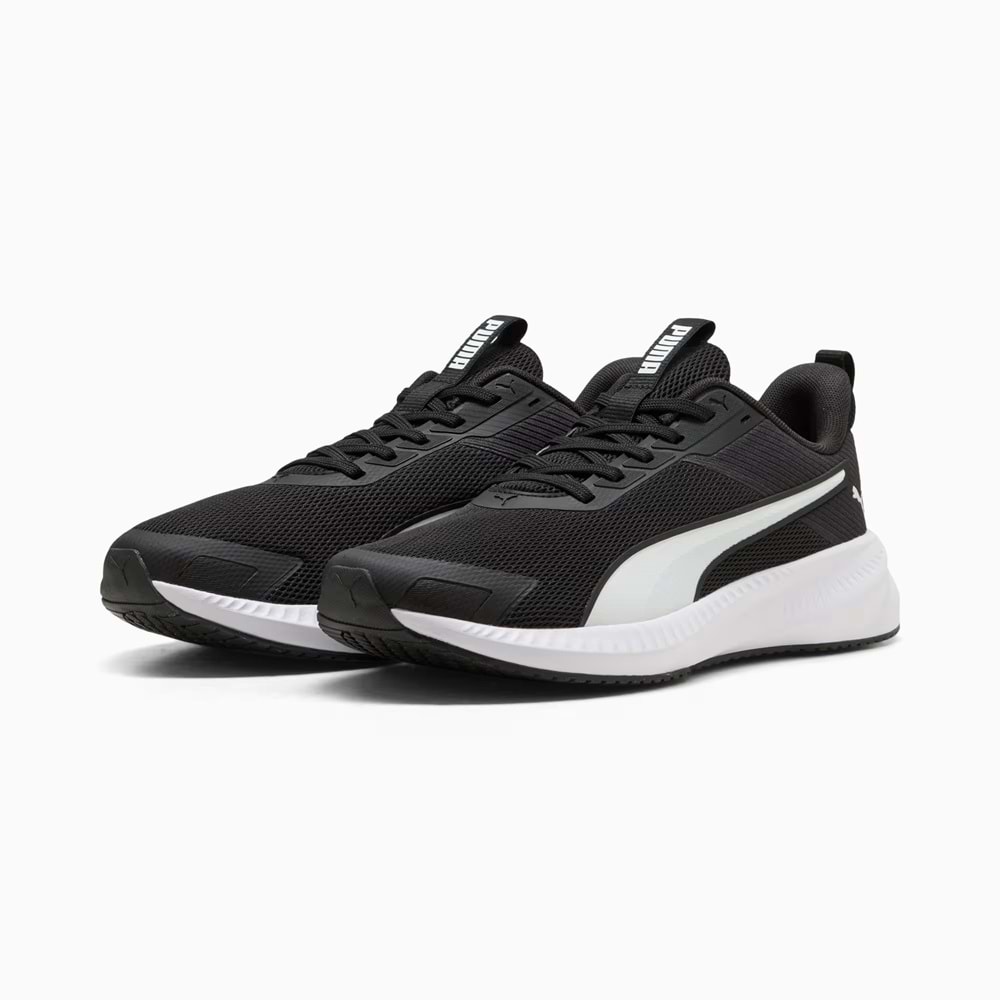 Puma Flyer Lite 4 Unisex Spor Ayakkabı 313499 01 - Siyah-Beyaz - 40