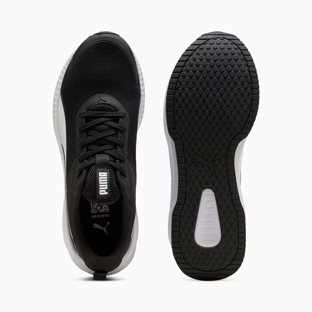 Puma Flyer Lite 4 Unisex Spor Ayakkabı 313499 01 - Siyah-Beyaz - 40