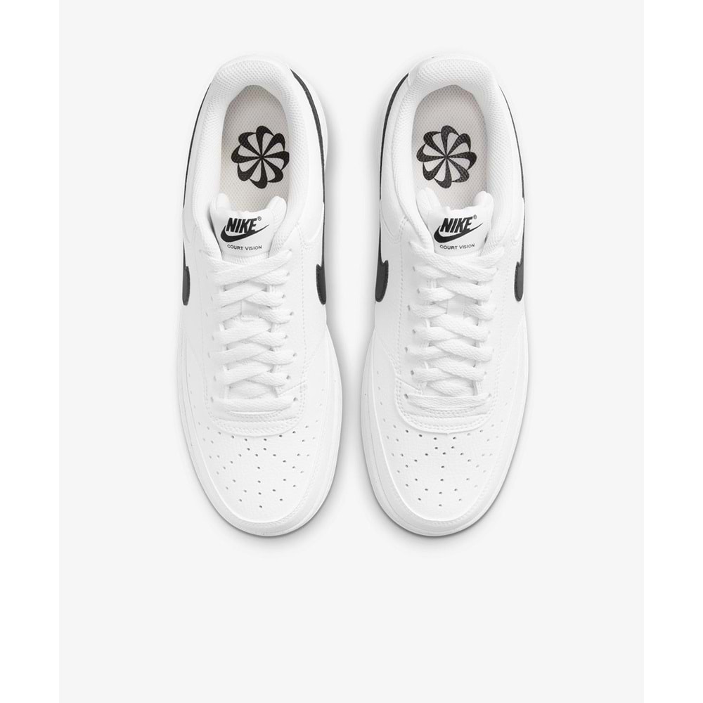 Nike Court Vision Lo NN Erkek Sneaker DH2987-101 - Beyaz-Siyah - 41
