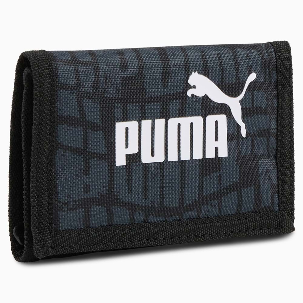 Puma Phase AOP Grafik Desenli Cüzdan 054758 17 - Siyah - STANDART