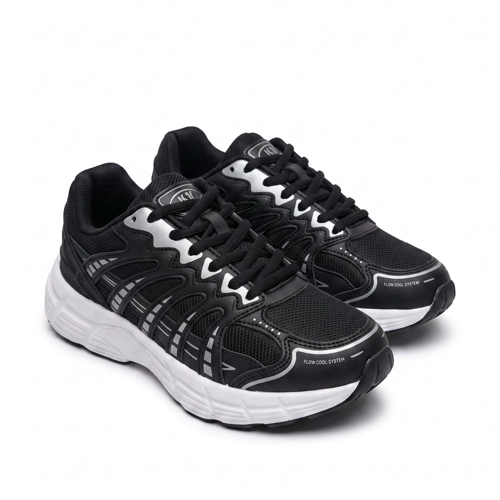 M.P Unisex Spor Ayakkabı 262-7061 - Siyah-Beyaz - 40