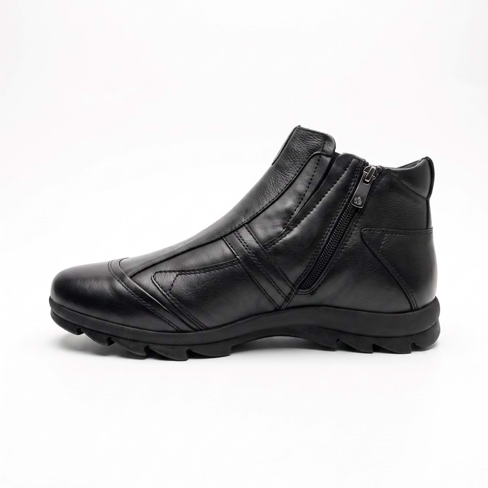 Erkek Deri Casual Bot 24113 - Siyah - 40