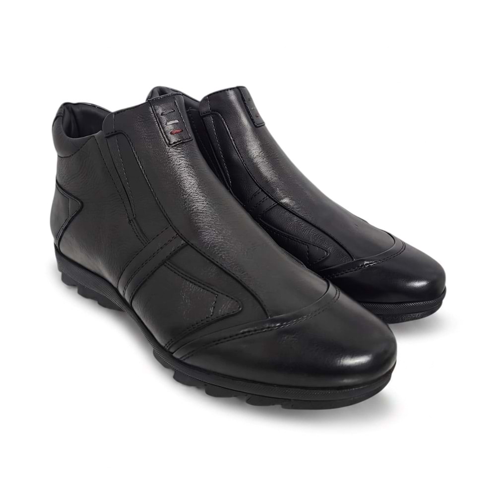Erkek Deri Casual Bot 24113 - Siyah - 40