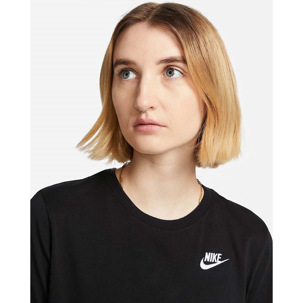 Nike Sportwear Club Unisex Tshirt DX7902-010 - Siyah - L