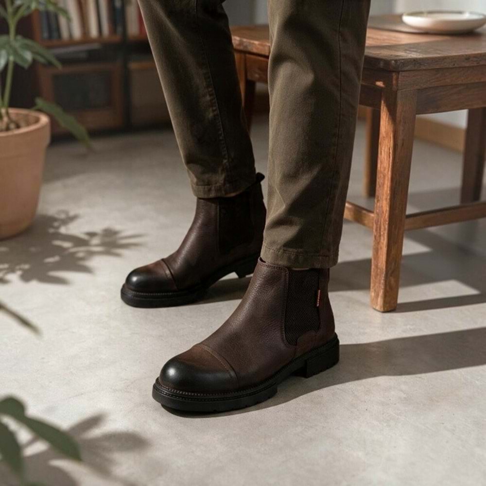 Erkek Casual Nubuk Deri Bot 270004 - Kahve - 41