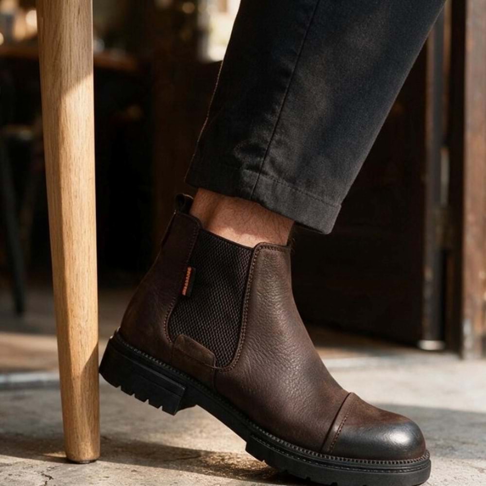 Erkek Casual Nubuk Deri Bot 270004 - Kahve - 41
