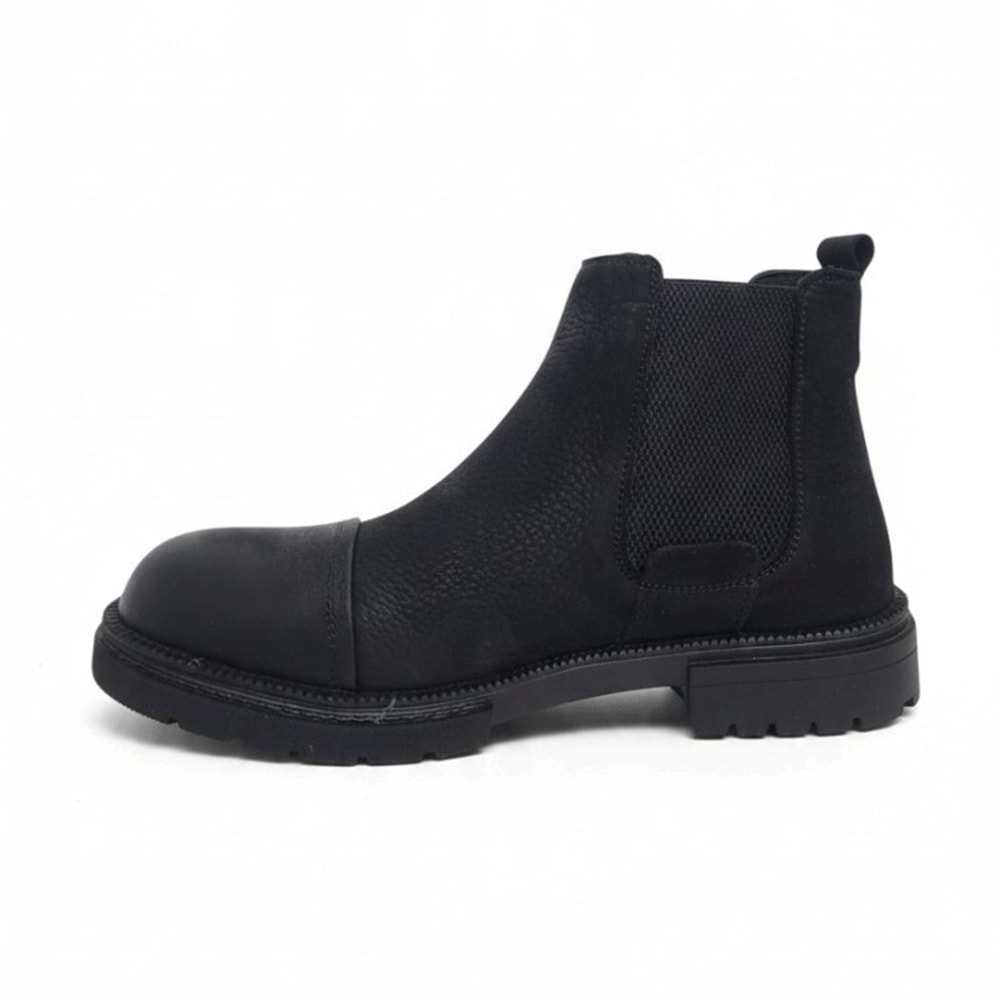 Erkek Casual Nubuk Deri Bot 270004 - Siyah - 40