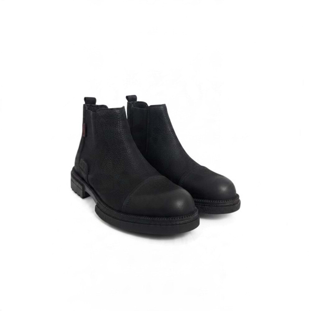 Erkek Casual Nubuk Deri Bot 270004 - Siyah - 40