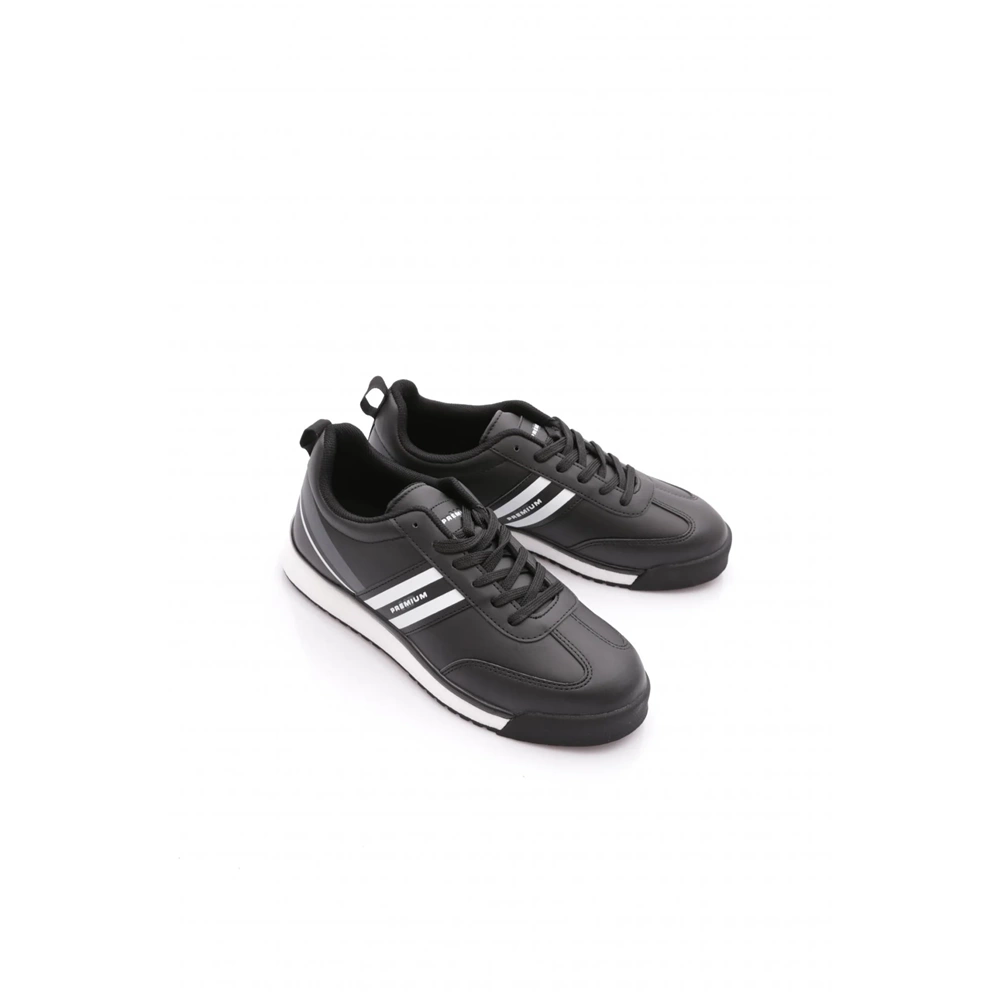M.P Erkek Jogging Spor Ayakkabı 251-2838 - Siyah-Beyaz - 40