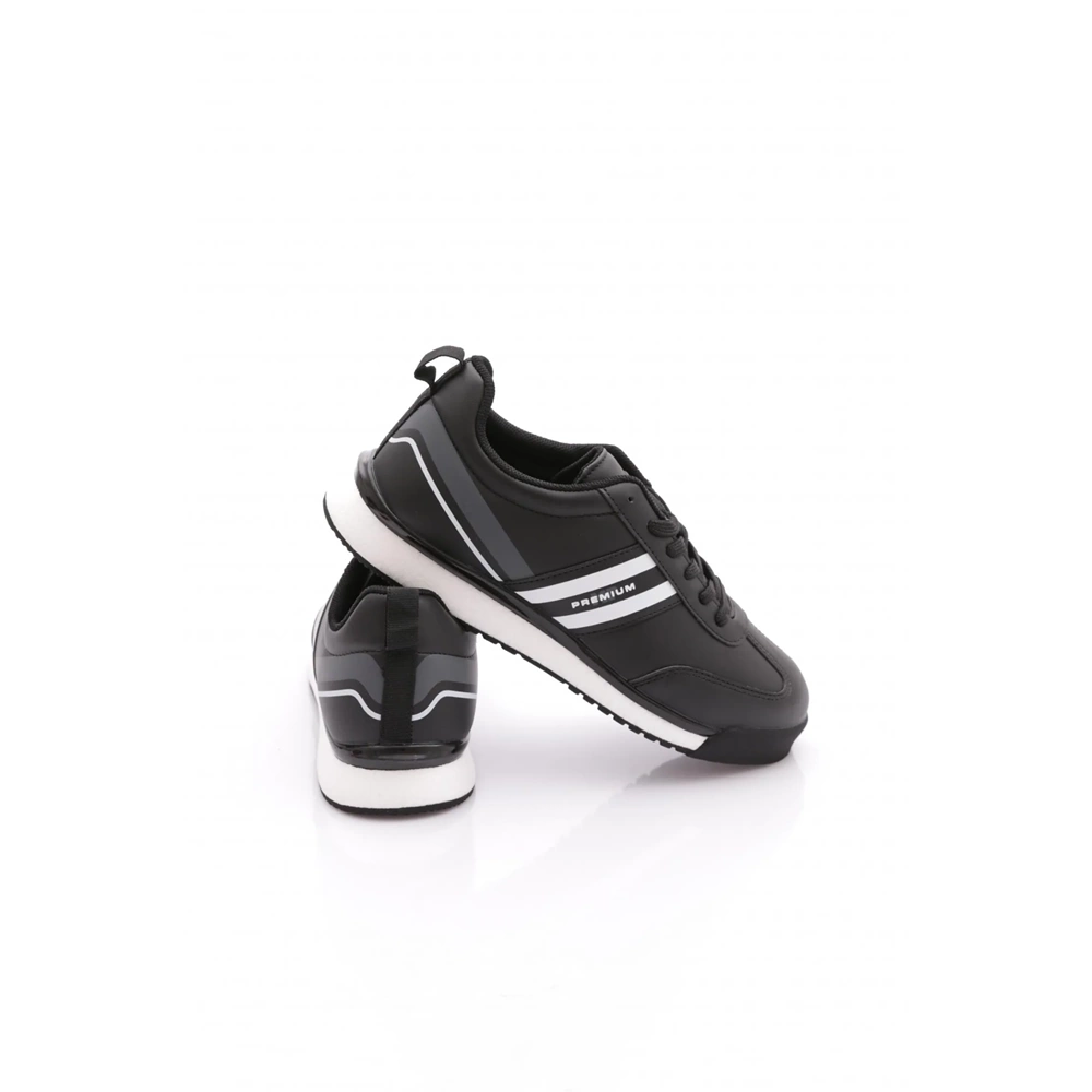 M.P Erkek Jogging Spor Ayakkabı 251-2838 - Siyah-Beyaz - 40