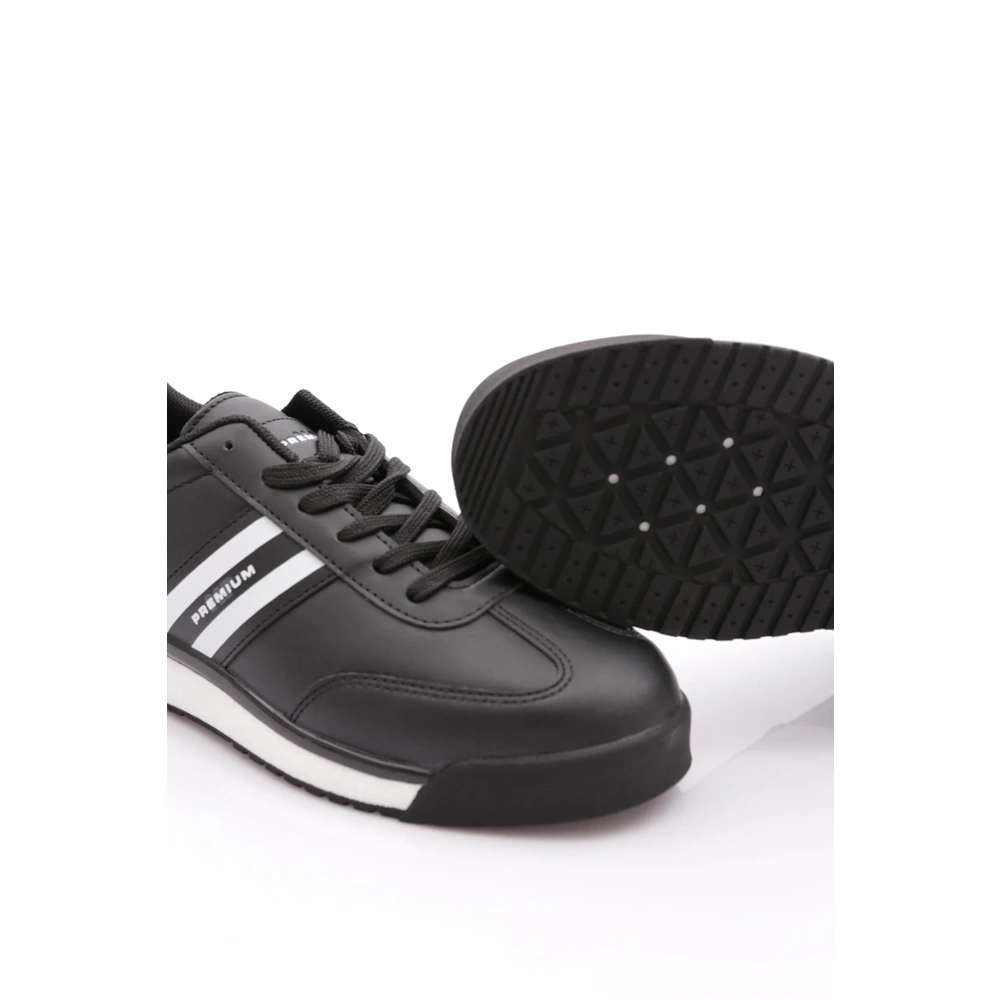 M.P Erkek Jogging Spor Ayakkabı 251-2838 - Siyah-Beyaz - 40