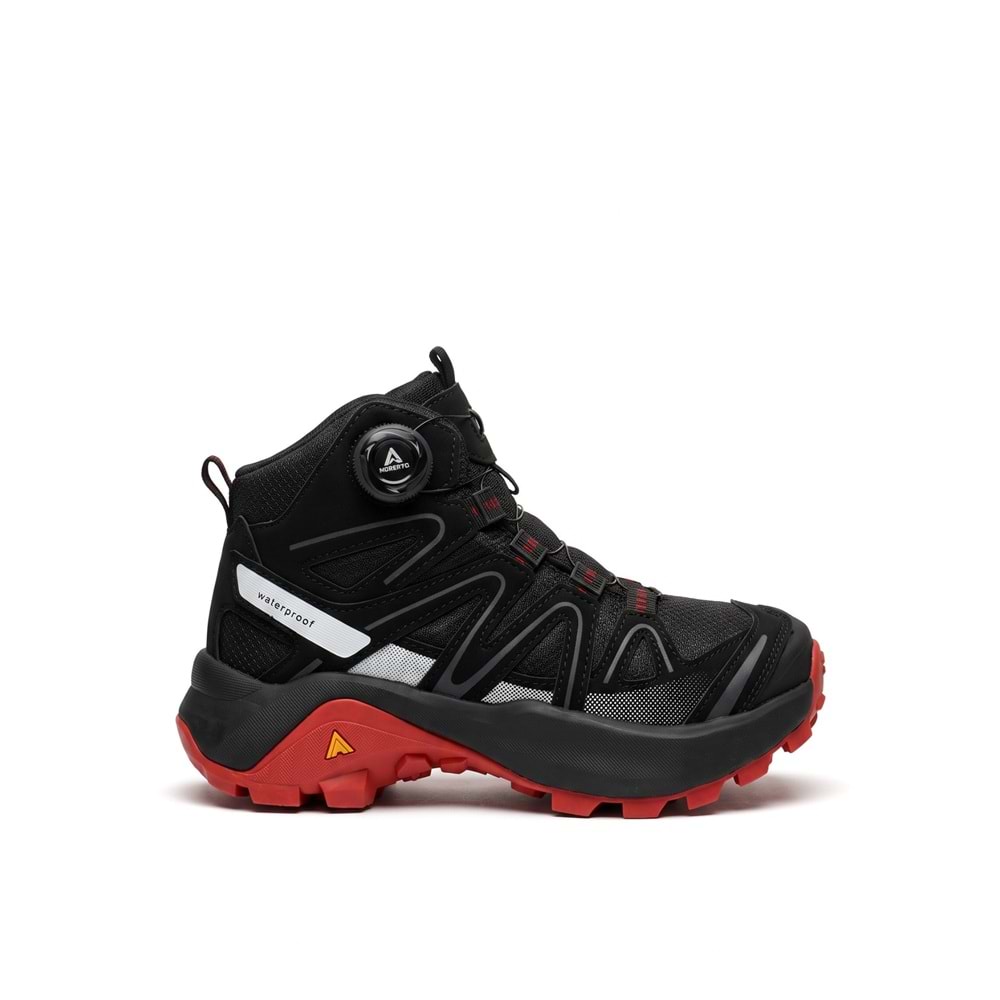 Çocuk Outdoor Bilek Makaralı Waterproof Ayakkabı 271793E-1 - Siyah-Kırmızı - 32