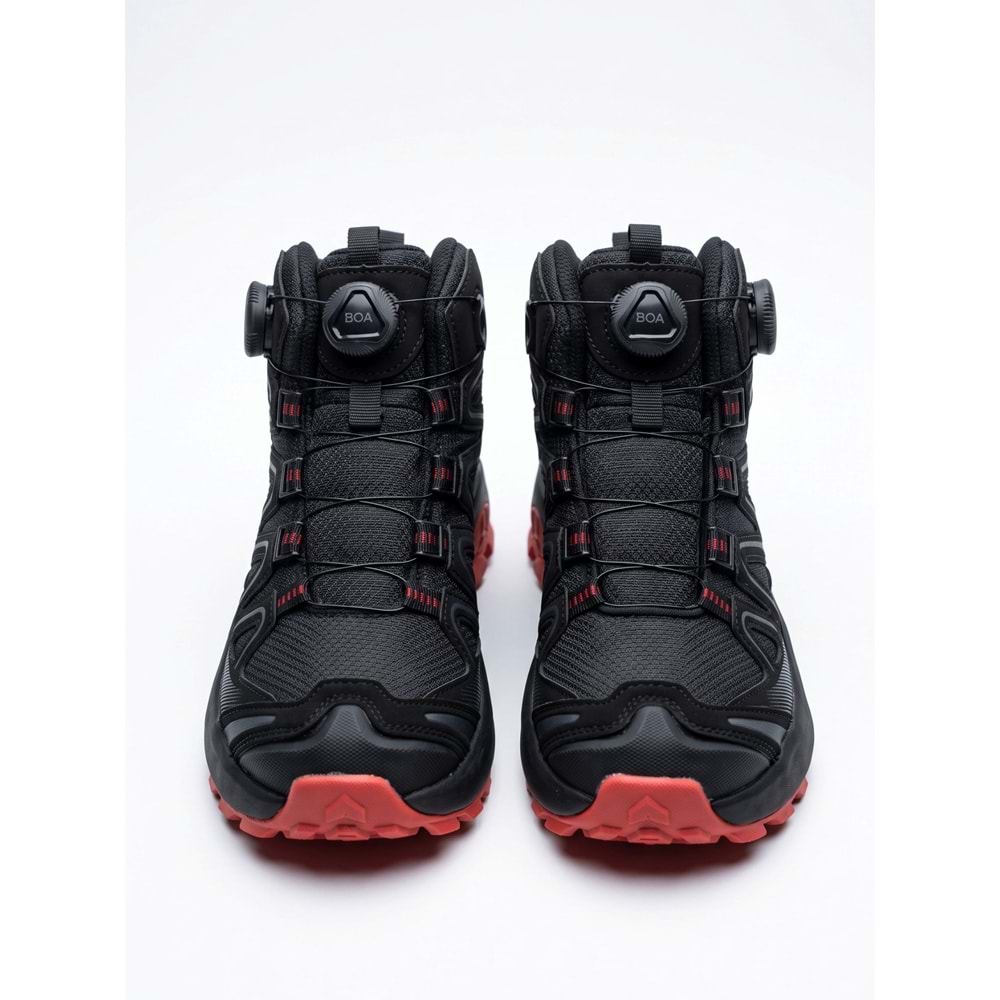 Çocuk Outdoor Bilek Makaralı Waterproof Ayakkabı 271793E-1 - Siyah-Kırmızı - 32