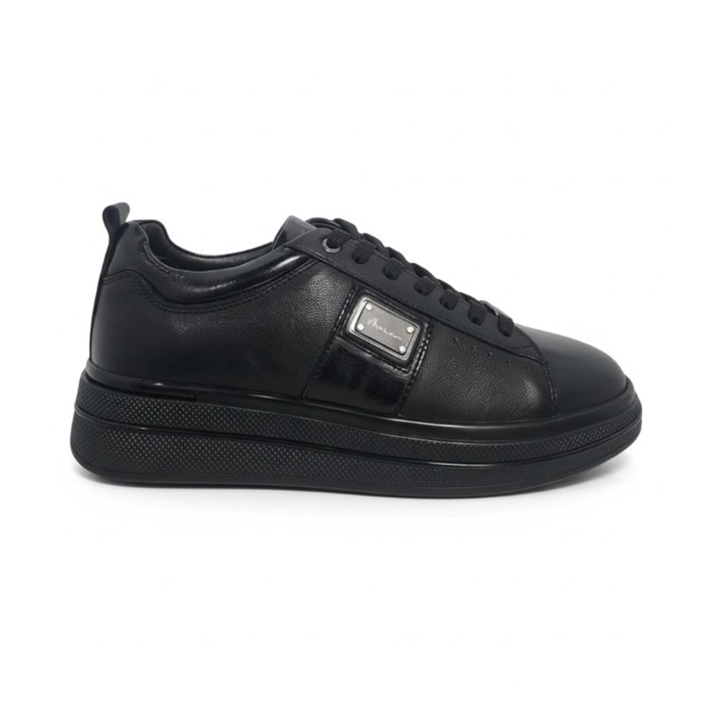 Erkek Deri Premium Casual Ayakkabı 24152 - Siyah - 40