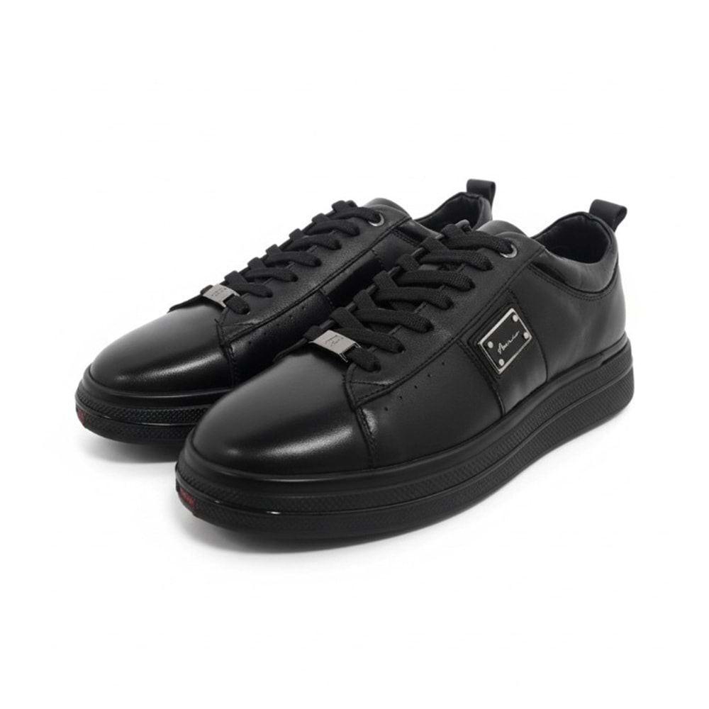 Erkek Deri Premium Casual Ayakkabı 24152 - Siyah - 40