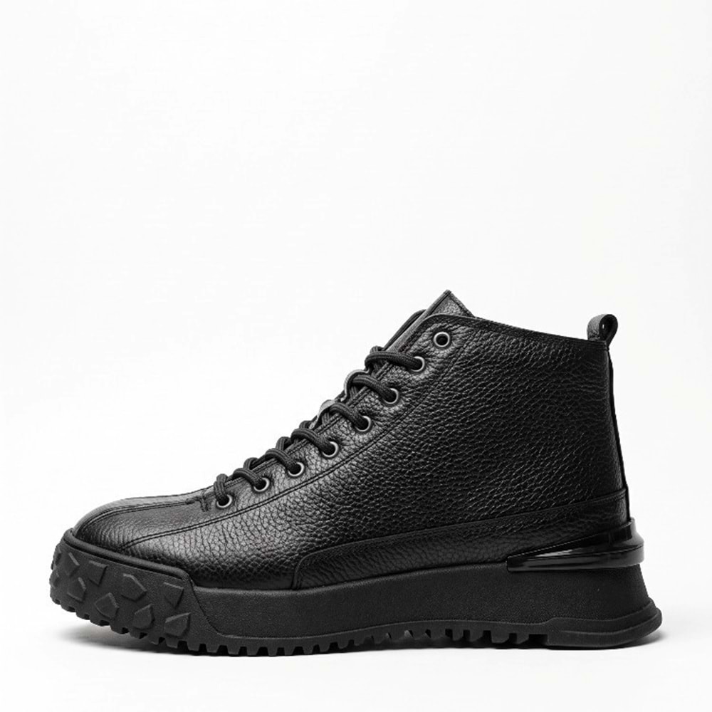 Erkek Deri Casual Bot 260014 - Siyah - 40