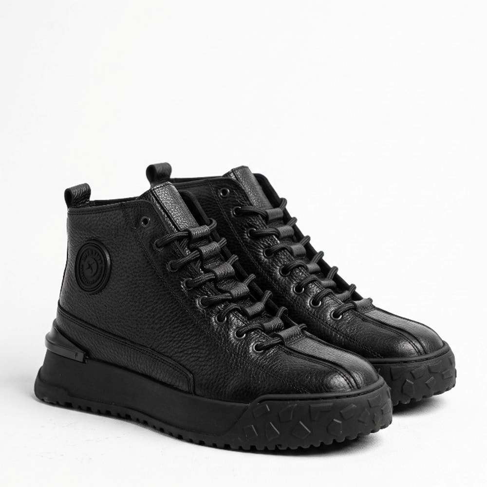 Erkek Deri Casual Bot 260014 - Siyah - 40