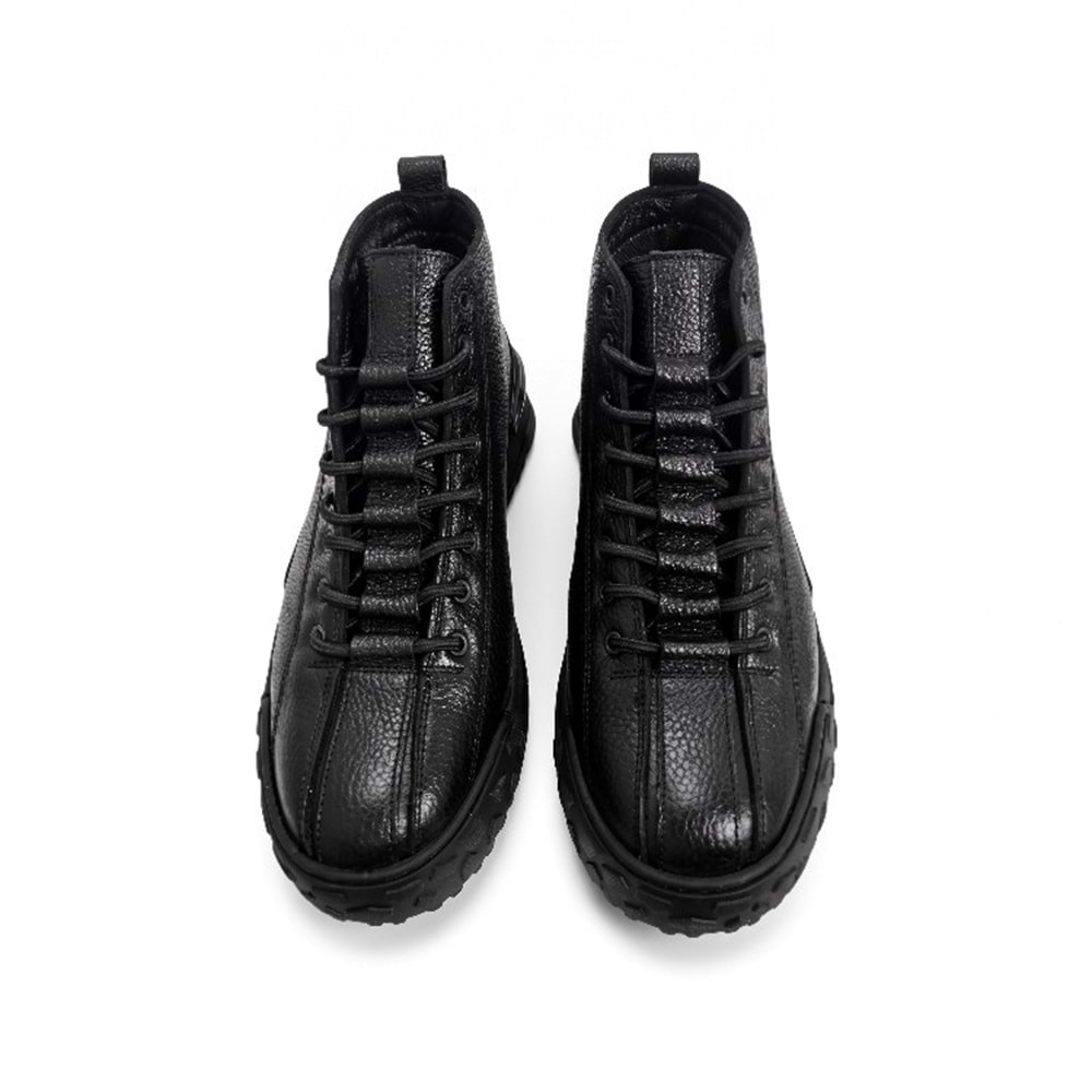 Erkek Deri Casual Bot 260014 - Siyah - 40