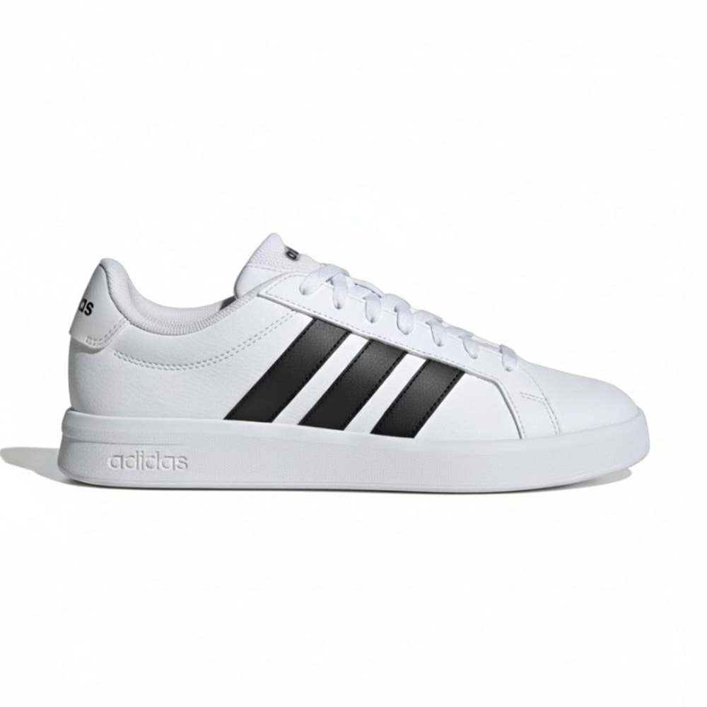 Adidas Grand Court Base 3.0 Erkek Spor Ayakkabı JR4613 - Beyaz-Siyah - 40
