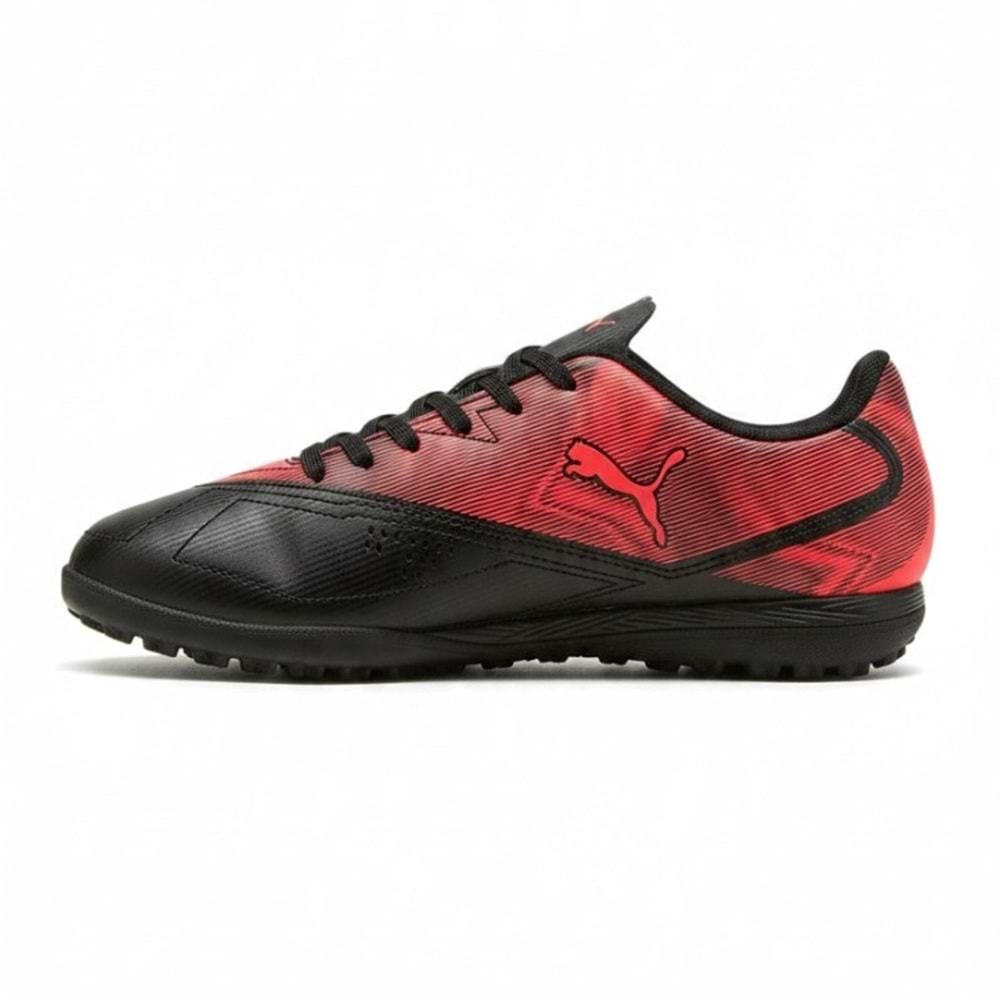 Puma Rapid TT Halı Saha Ayakkabısı 10931503 - Siyah-Kırmızı - 36